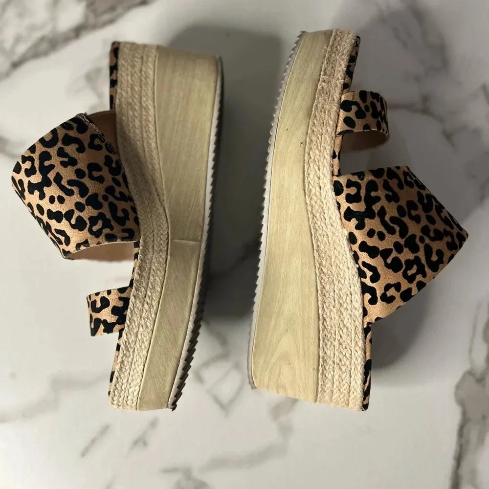 Womens platform Fergalicious by‎ Fergi Wedges leopard print